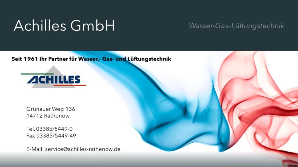 Achilles GmbH Wasser-Gas-Lüftungstechnik