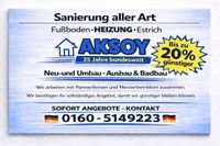 AKSOY 35 Jahre Magdeburg ❤️Sachsen-Anhalt Estrich,Fußbodenheizung,kompl.Sanierung,Beton,Fassaden,Neu&Umbau, Ausbau,Badbau