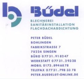Sanitäre Installationen - Blechnerei - Flachdachabichtungen Büdel Peter